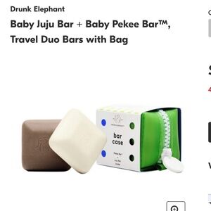Drunk Elephant Baby Juju Bar + Baby Pekee Bar™, Travel Duo Bars with Bag